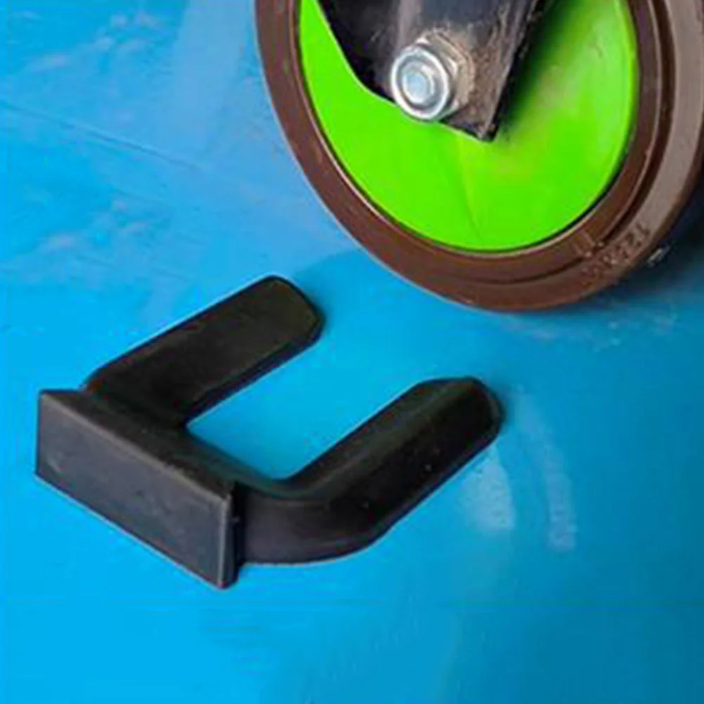 Wheel Retainer Roller Wheels Stop Sliding Pad Slot for Stopping Non-slip Rubber