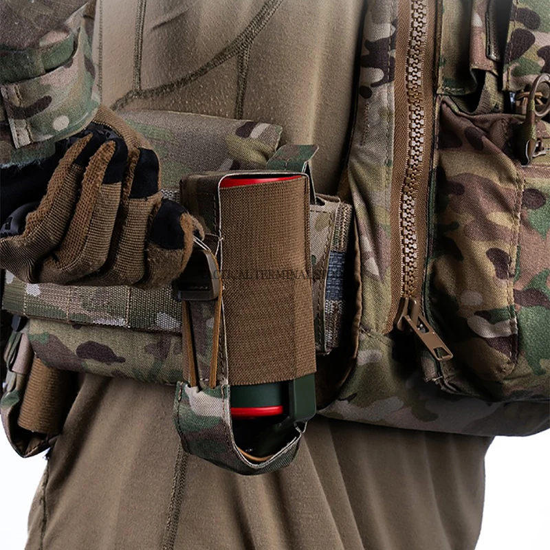 Smoke Grenade Tactical Pouch Outdoor Sports Single Molle Magazine Pouch Outdoor Sports Flashlight Holster Knife Key Storage Bag view 6