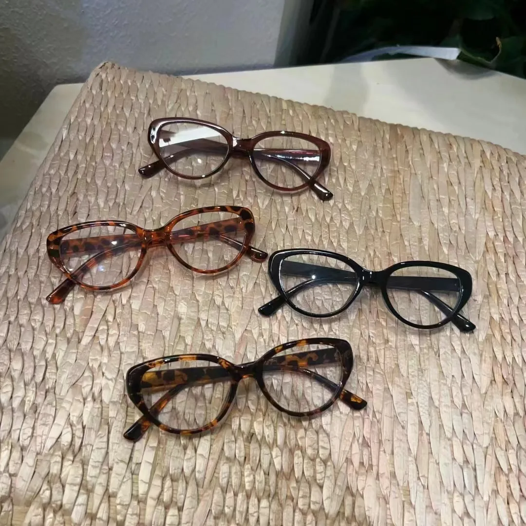 Cat Eye Fertige Myopiebrille Damen Herren Ellipse Kurzsichtige Brillen Brille mit Dioptrien Minus -1,0 -1,5 -2,5 Ovale Brille – Detail 1