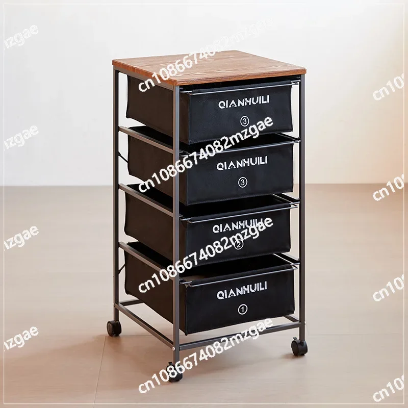 Industrial Style Drawer Type Storage Cabinet Mobile Medieval Shelf Under Table Storage Cabinet Trolley