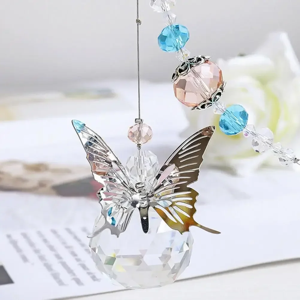 Hanging Window Crystal Prisms Suncatcher Hanging Pendant Outdoor Ornament Indoor Home Decor Rainbow Maker Sun Catchers
