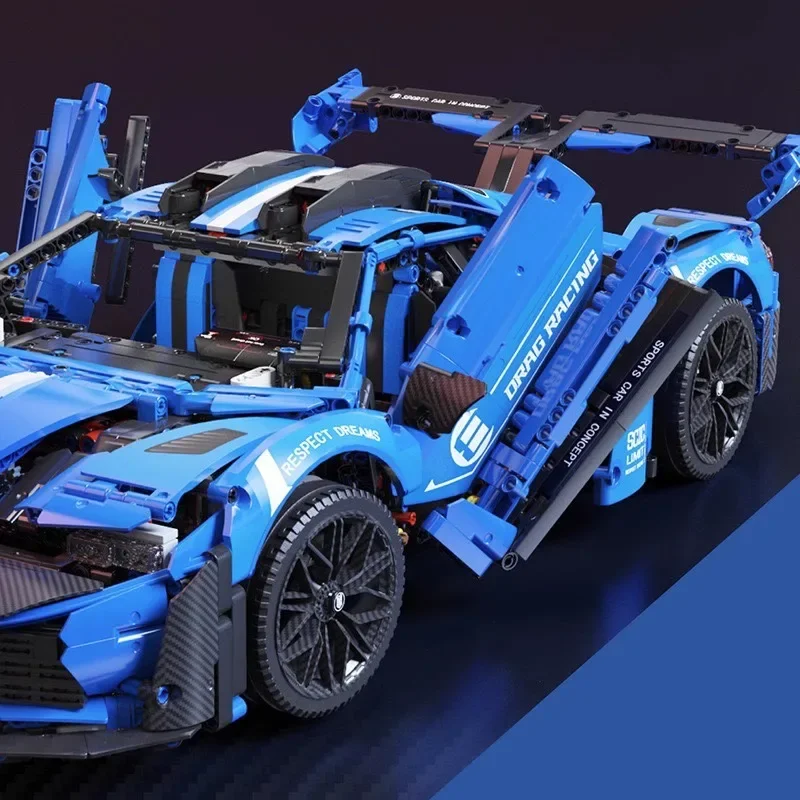 Moyu 88016 Moc Technische 1:8 Ford Gt Rc Super Sport Auto Model Bouwstenen Puzzel Montage Speelgoed Kerstcadeau Voor Kinderen