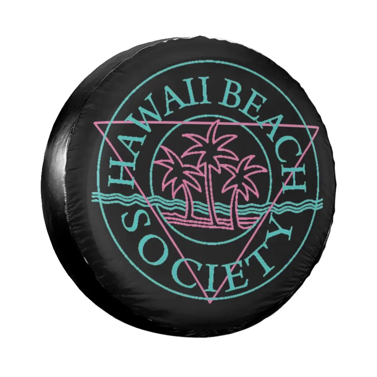 Custom Hawaii Beach Society Beach Lover Spare Tire Cover for Jeep Mitsubishi Pajero Car Wheel Protectors 14