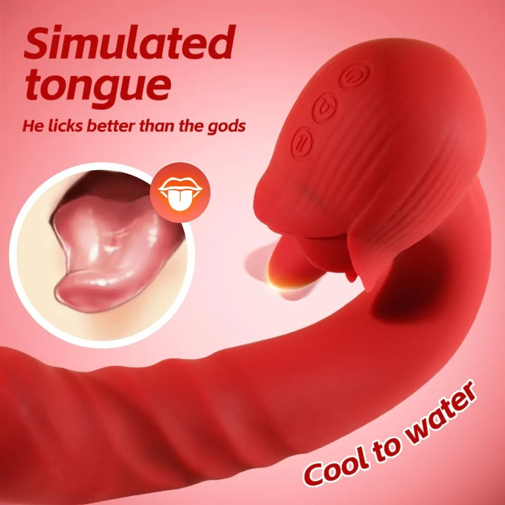 Clit Likken Vibrator voor Vrouwen Vagina G-Spot Vibrator Dildo Orale Tong Vrouwelijke Masturabtor Wearable Panty Adult Sex Toy 18+