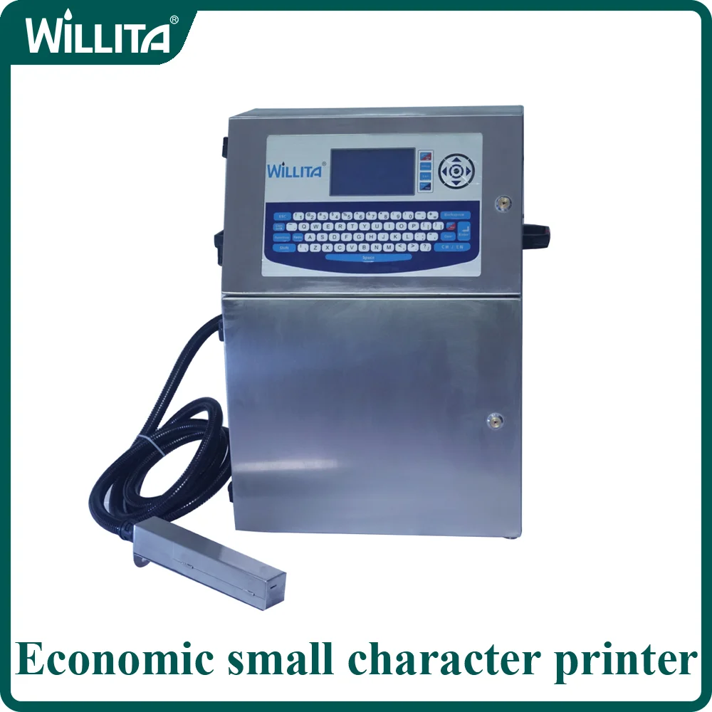 

Willita S180 Automatic Online CIJ Inkjet Printer For Production Date Batch Serier Number Continuous Printing Industrial Machine