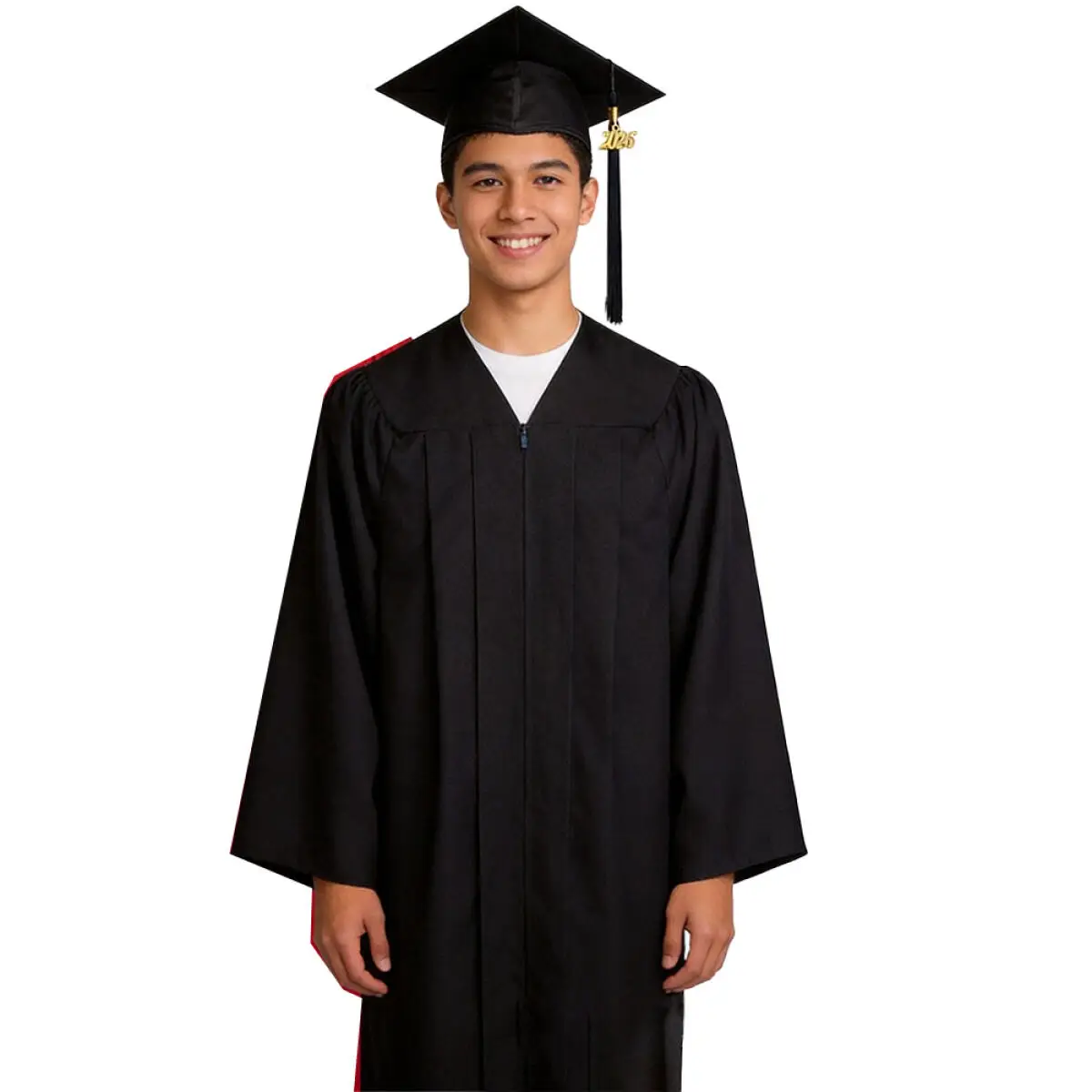 2026 Graduation Gown and Cap Set Unisex Robe with Tassel for High School College Teachers and Students Celebration Ceremony Suit