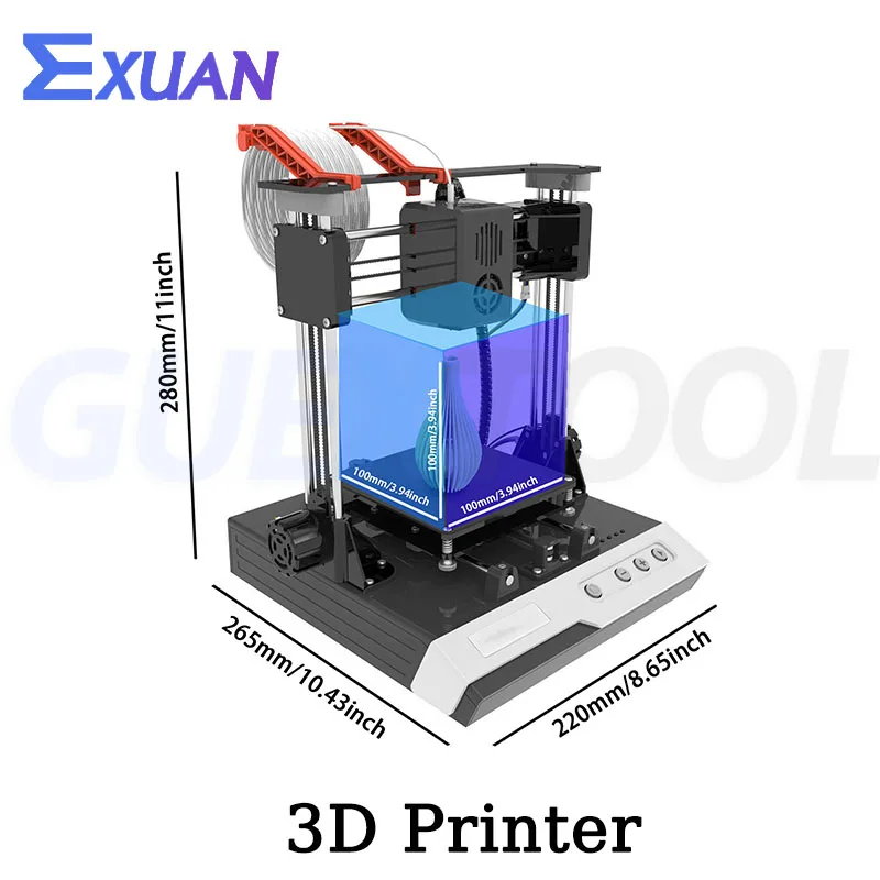 K1 BLACK 3D Printer DIY Craft Enthusiasts Printing Machine PLA TPU 1.75mm Filament Small Entry Level Three-Dimensional Solid Toy