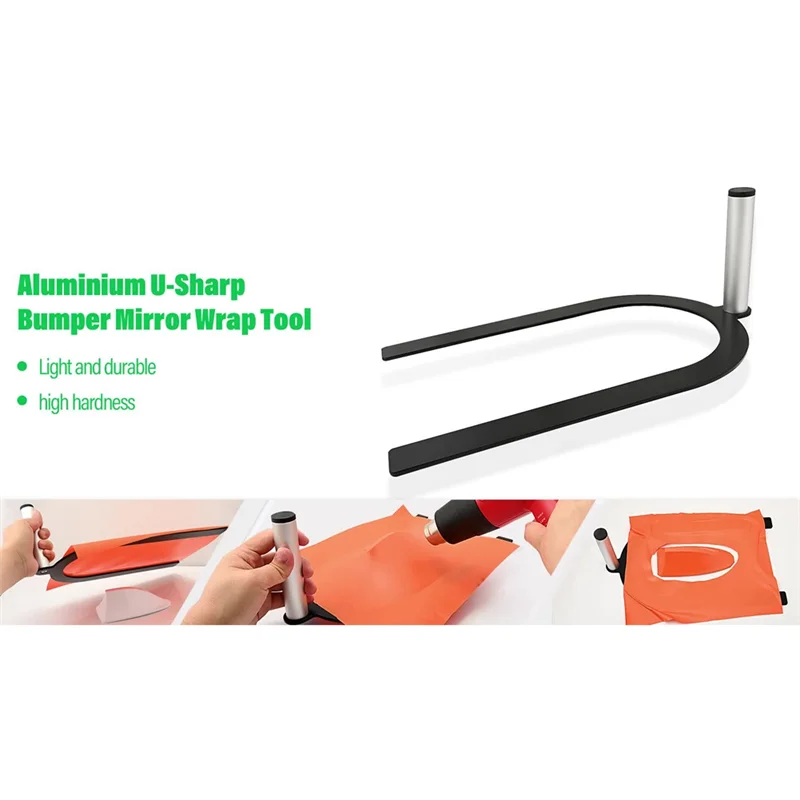 A04G-Car Wrap Tool-L-Shape Vinyl Applicator Rearview Tinted Windows Protection Roof Antenna Sticker Installation Style Vehicle