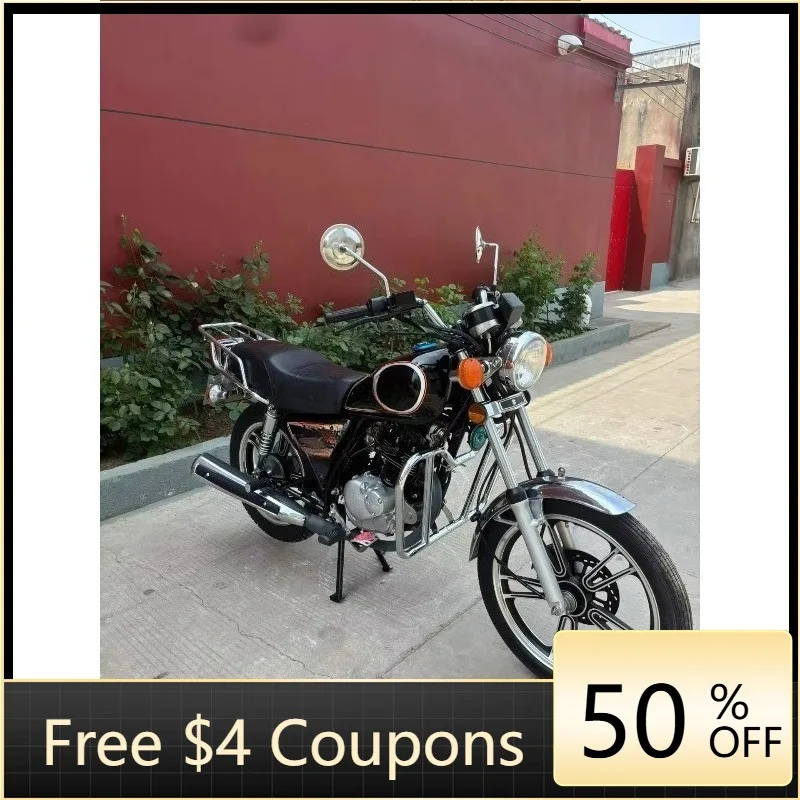 Rs 125Cc Street Motorcycle Single Cylinder Air Cooled Classic Cruiser Motorcycle with Shelf