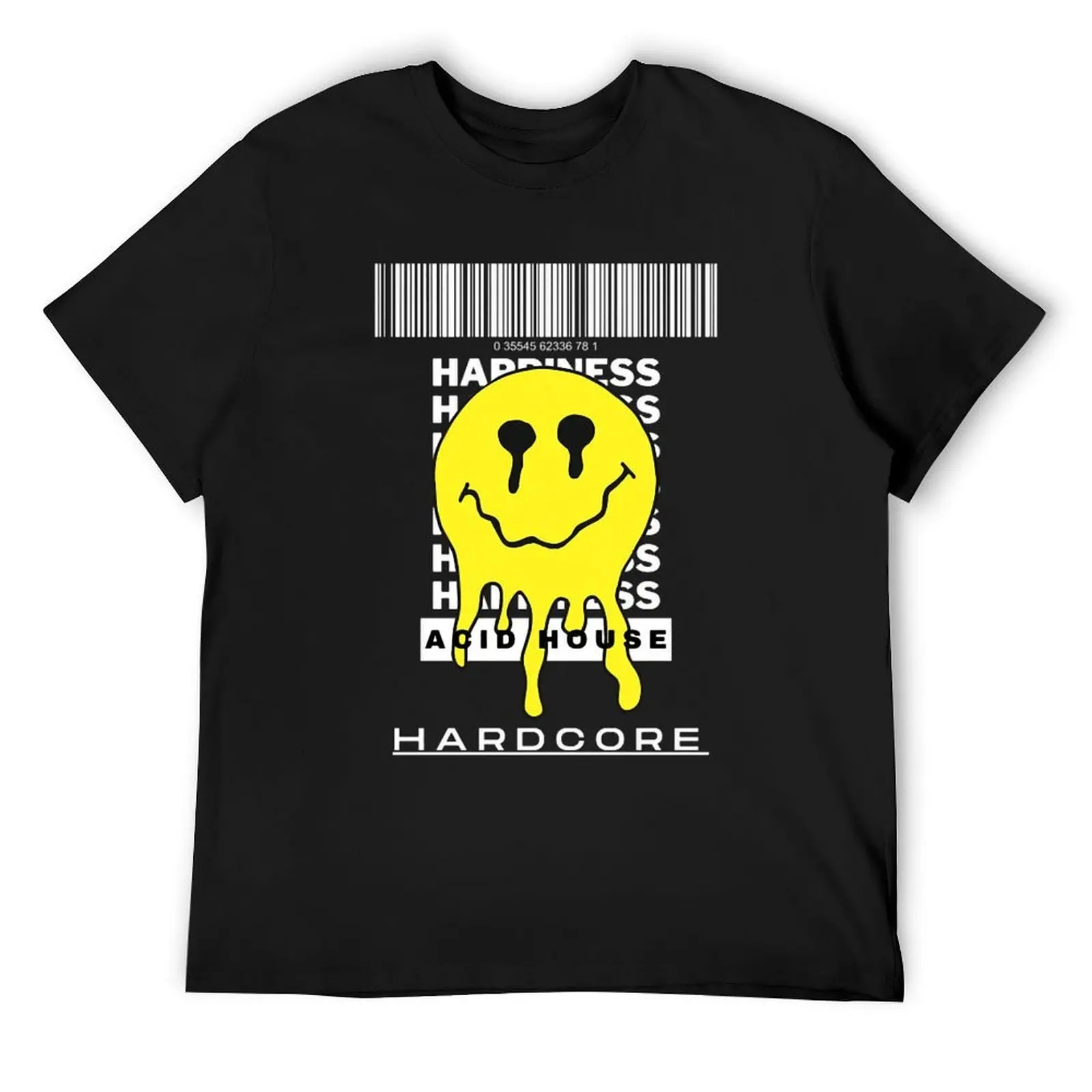 Acid House Happiness HardCore T-Shirt boys whites customs design your own hippie clothes mens white t shirts