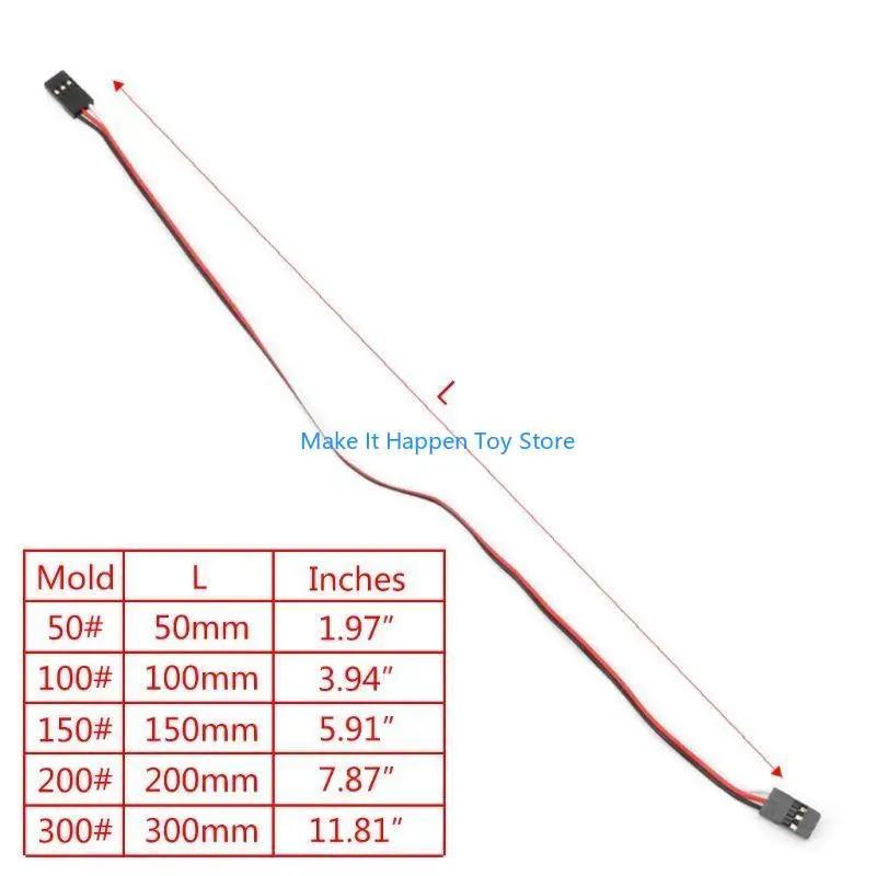 28EC 10PCS 10cm Extension quadcoptère servo plomb futaba mâle à câble métallique mâle rc