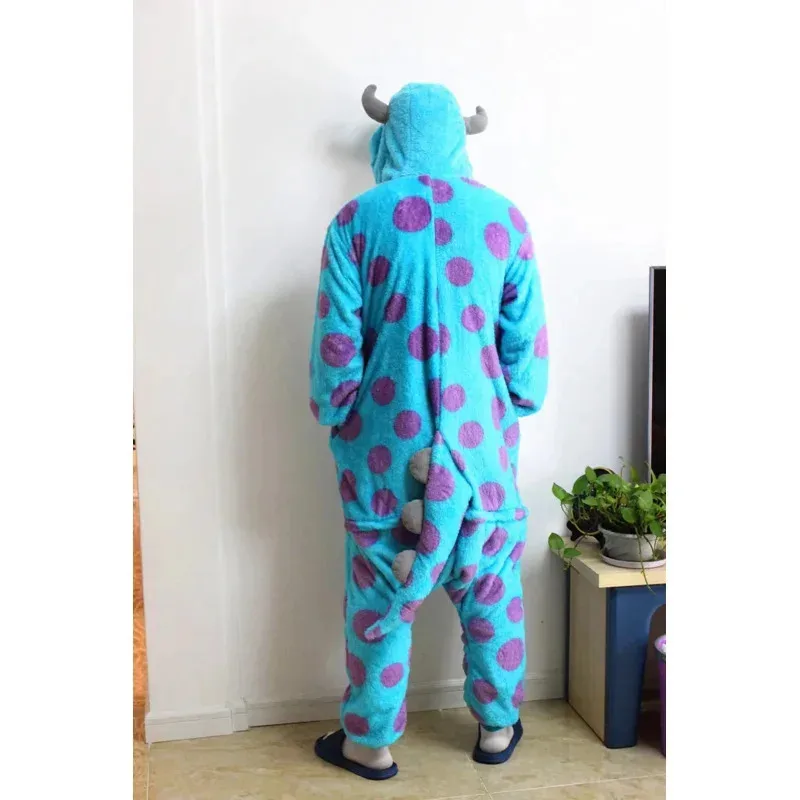 Disfraz de Dibujos Animados para Adultos de Monstruos University 2026, James P. Sullivan y Mike Wazowski, Kigurumi, Pijama de Sully para Halloween 2026, Cosziy