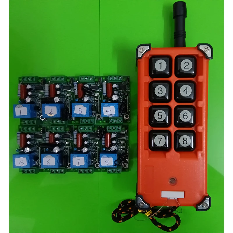 

433 MHz 3000M Long Range AC220V 1CH RF Industrial Wireless Remote Control Relay Switch light /lamp/ window/Garage Doors shutters