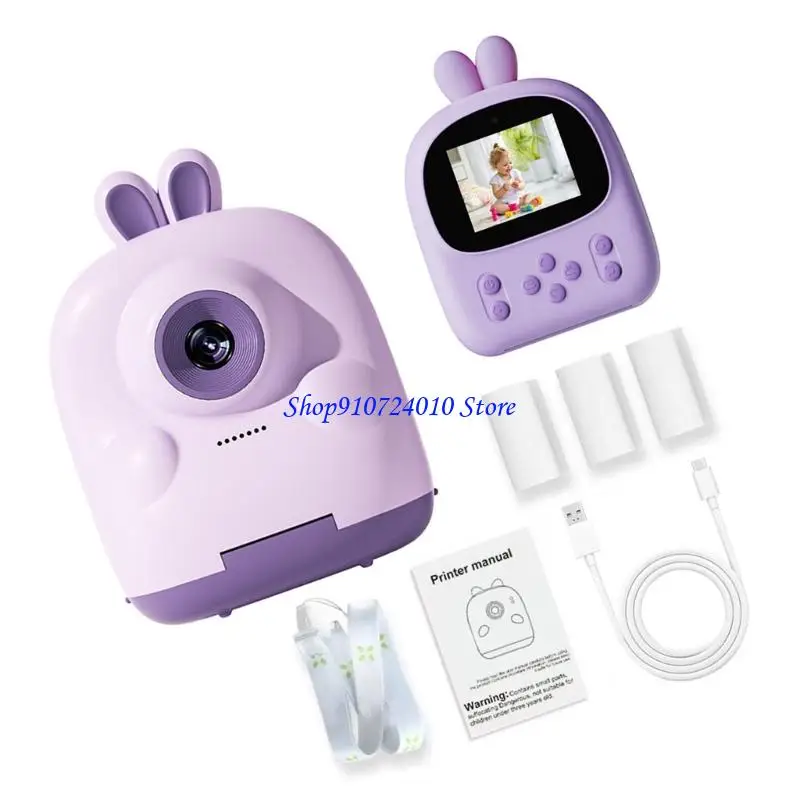 77hd 1080pビデオ録音とクリエイティブドゥードルの機能性教育教育のある子供向けのデジタルカメラトイを即座に印刷する