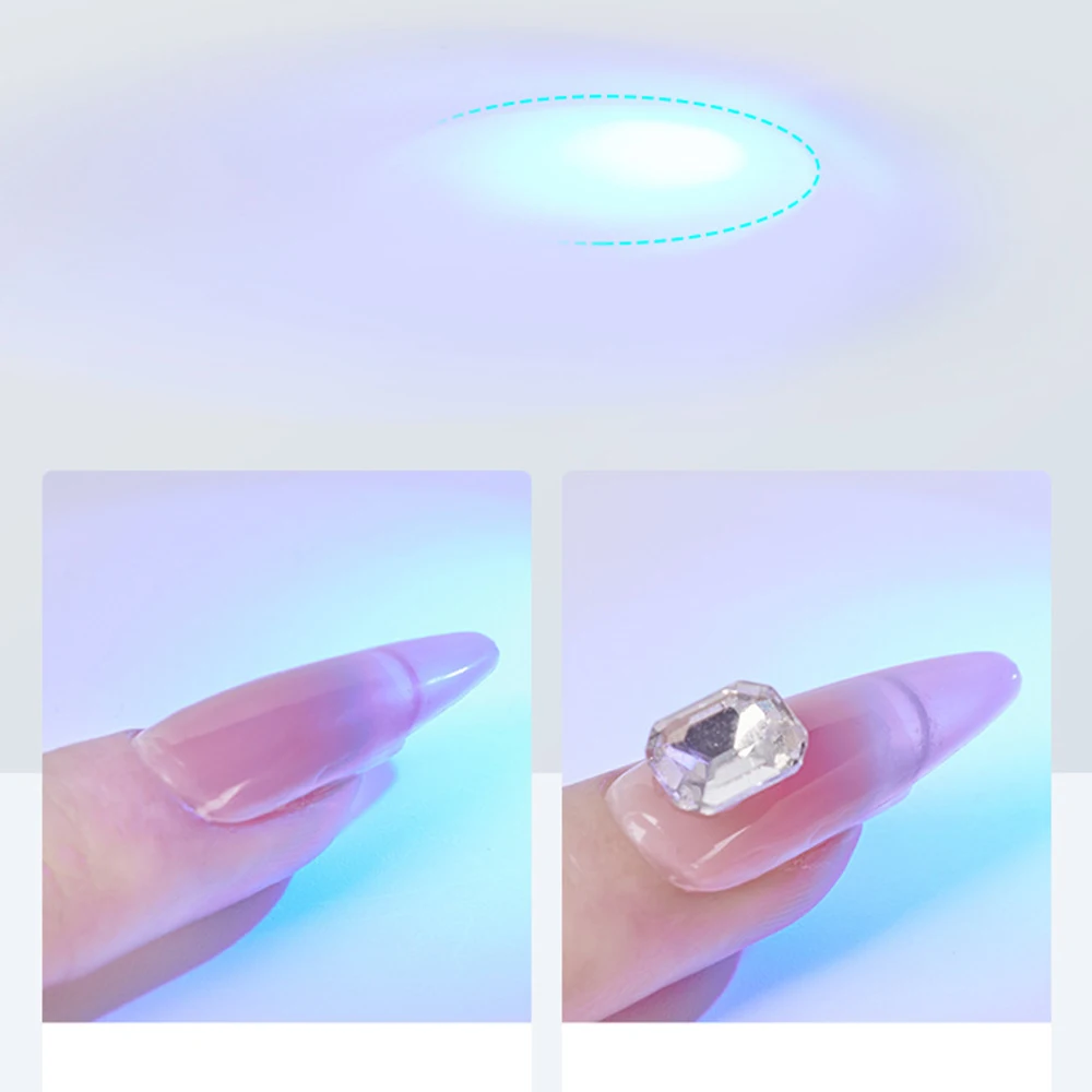 Small Portable Mini Phototherapy Lamp Handheld Nail Art Lamp LED Light Nail Dryer Machine For Gel Nail