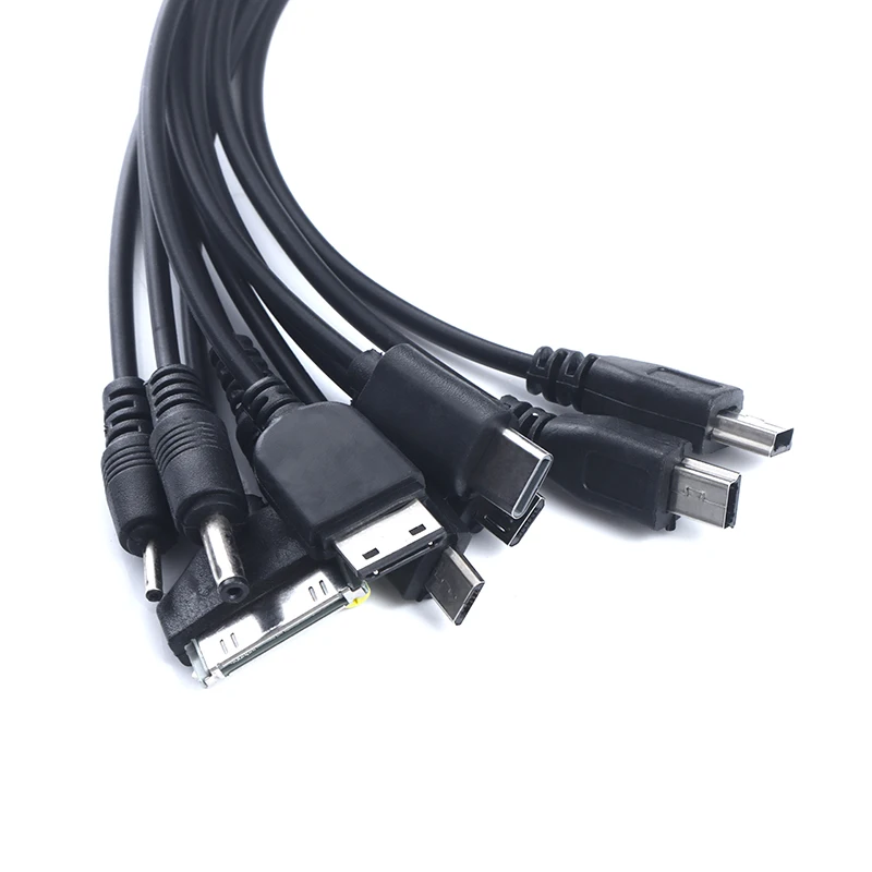 Multi Pin Cable Charger USB Adapter Cable Data Wire Cord 10 in 1 Multifunction USB Data Transfer Cable Universal