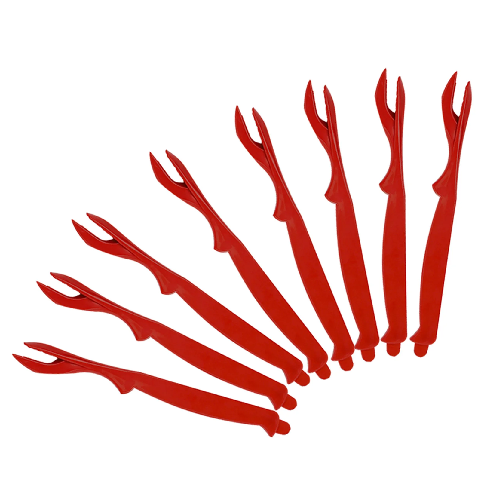 

8Pcs Crab Eating Tools Plastic Forks for Shrimp Lobster Crawfish Shell Opening and Meat Separation Dining Accessories
