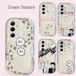 Etui Heartstoppers 3D Wave do Samsung A73 A72 A71 A55 A54 A53 A35 A34 A33 A25 A24 A23 A15 A14 A13 A05 A04 A03 4G 5G Cover