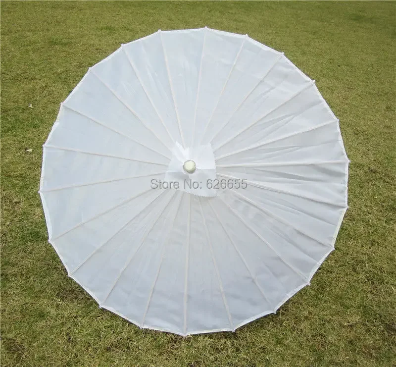 Chinesischer Farbiger Stoff-Regenschirm Weiß-Rosa Sonnenschirme Traditioneller Chinesischer Tanz-Farbschirm Japanische Seiden-Requisiten – Detail 25