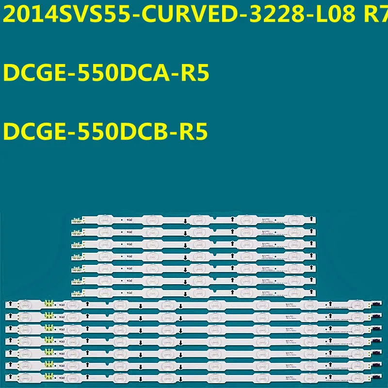 

5set LED Strip For 2014SVS55-CURVED-3228-L08 R7 BN96-33494A 33493A UA55HU7200F UN55HU7200 UE55HU7200 UE55HU7105 UE55HU7205U
