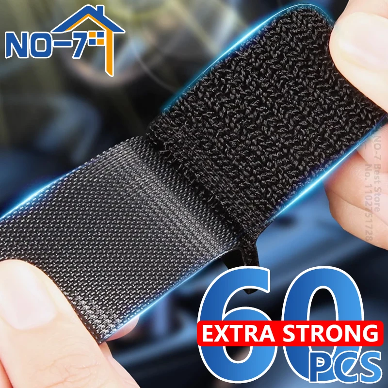 Self-Adhesive Double Sided Hook-and-Loop Fastener Tape, Heavy Duty Fixing Sticker for Carpet, Comforter and Auto Accessories