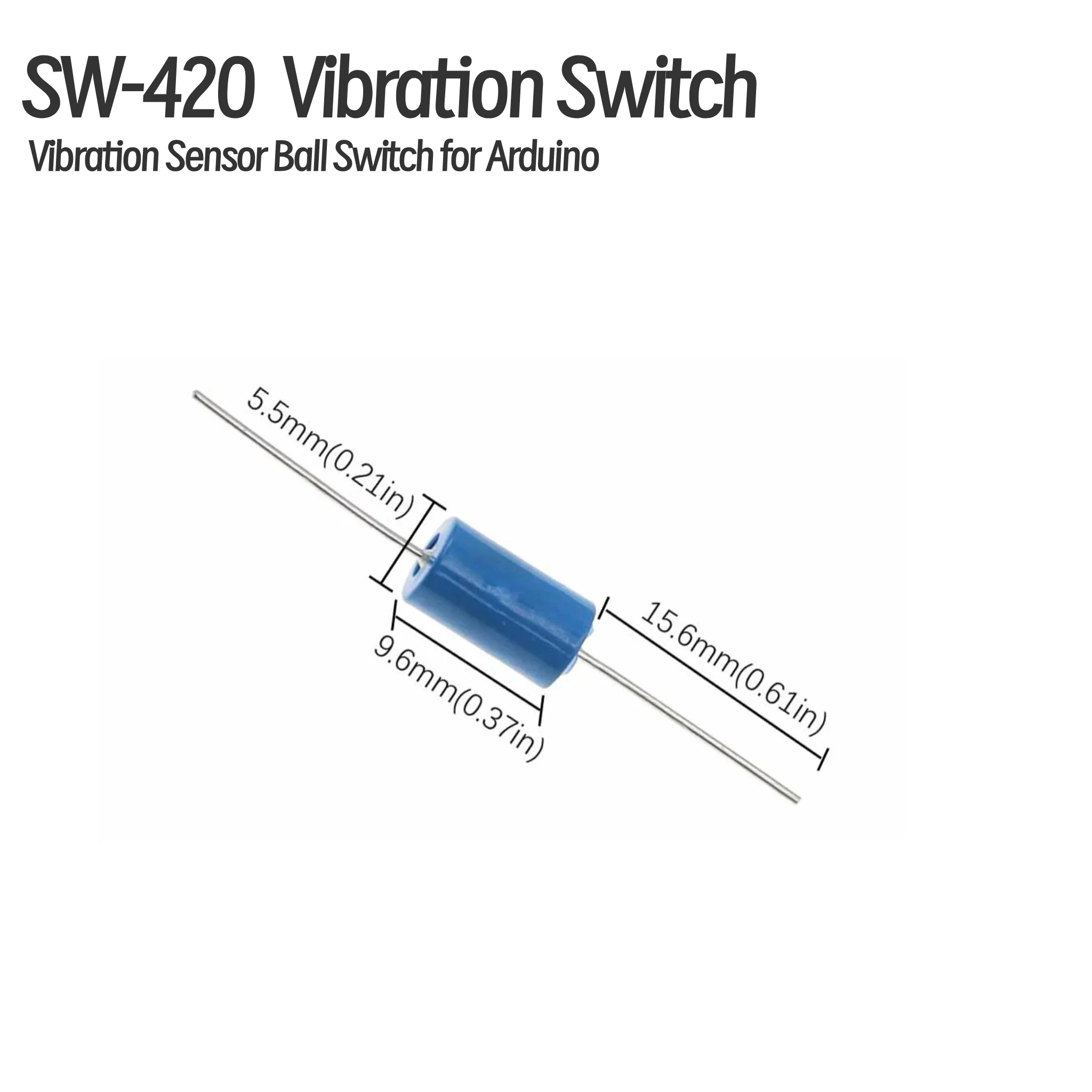 SW420 Blue Vibration Switch SW-420 Vibration Sensor Ball Switch Shaking Trigger Normally Closed for Arduino DIY Electronic Proje