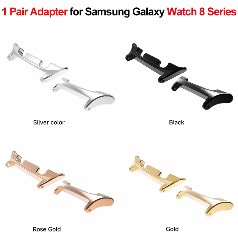1 Paar Adapter für Samsung Galaxy Watch 8 40 mm 44 mm/8 Classic 22 mm Zinklegierungs-Metallstecker für Galaxy Watch Ultra2 Zubehör