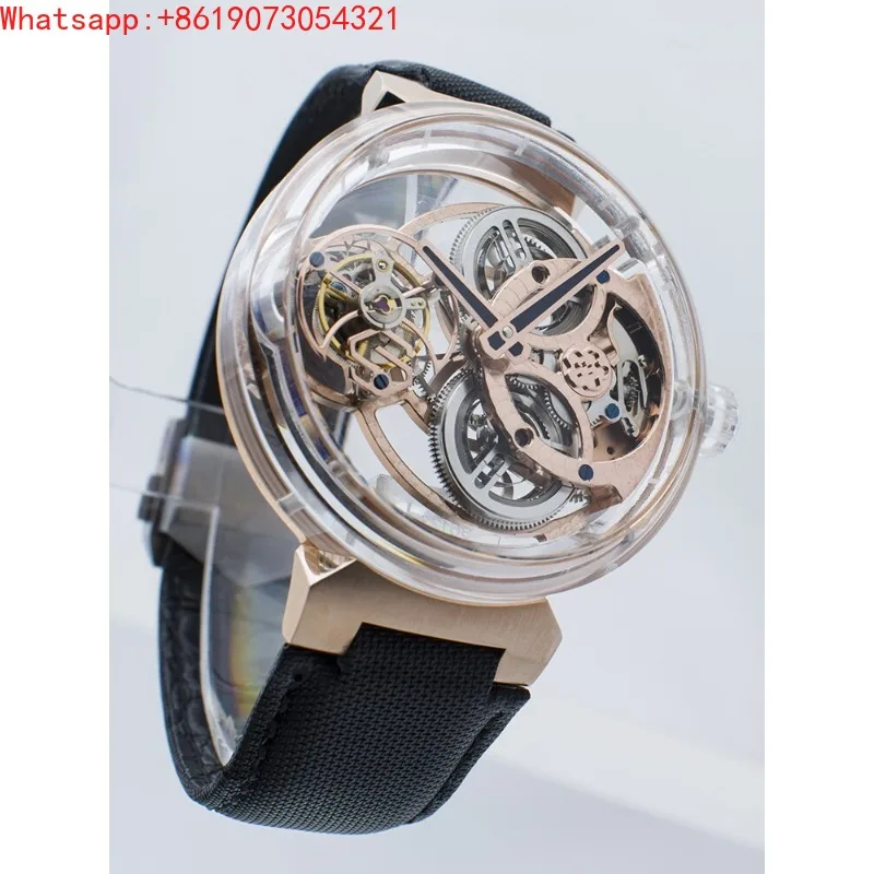 

The Great Qin Empire Tianyu Crown Sapphire Case Flying Coaxial Tourbillon Men's Mechanical Watch