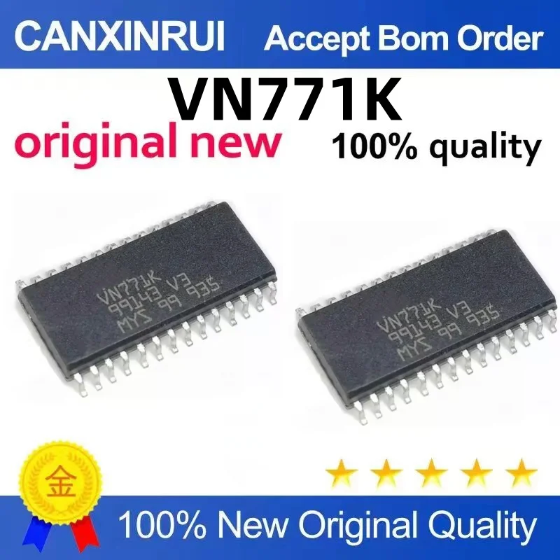 VN771K Automotive Computer Power Driver IC Chip SOP-28 Quality Assurance Power Management IC