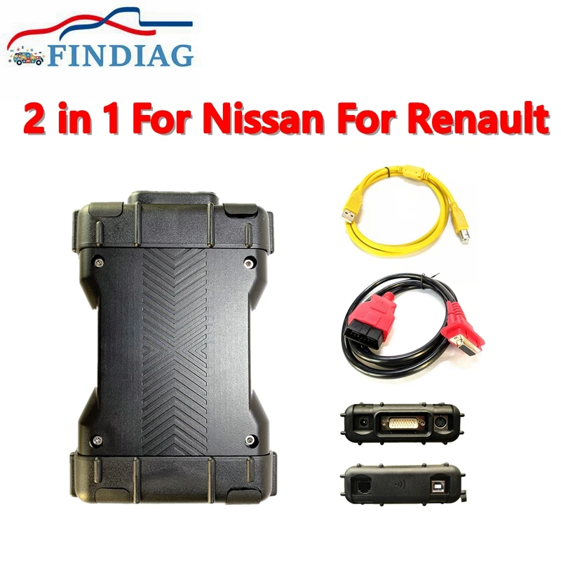 2 IN 1V227 Can Clip 2 in 1 for Nissan for Renault CAN Clip V227 for Nissan Consult 3 V9.21.00 Scanner Auto Self Diagnostic Tools