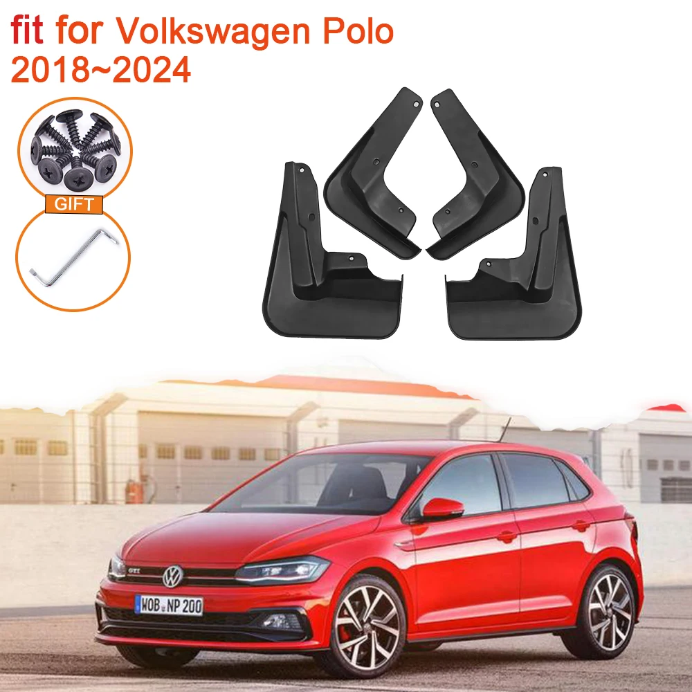 

Mudguards for Volkswagen VW Polo 6 AW Mk6 2018~2024 2023 2022 2021 2020 2019 Accessories Mud Flaps Splash Fender Guard Styling