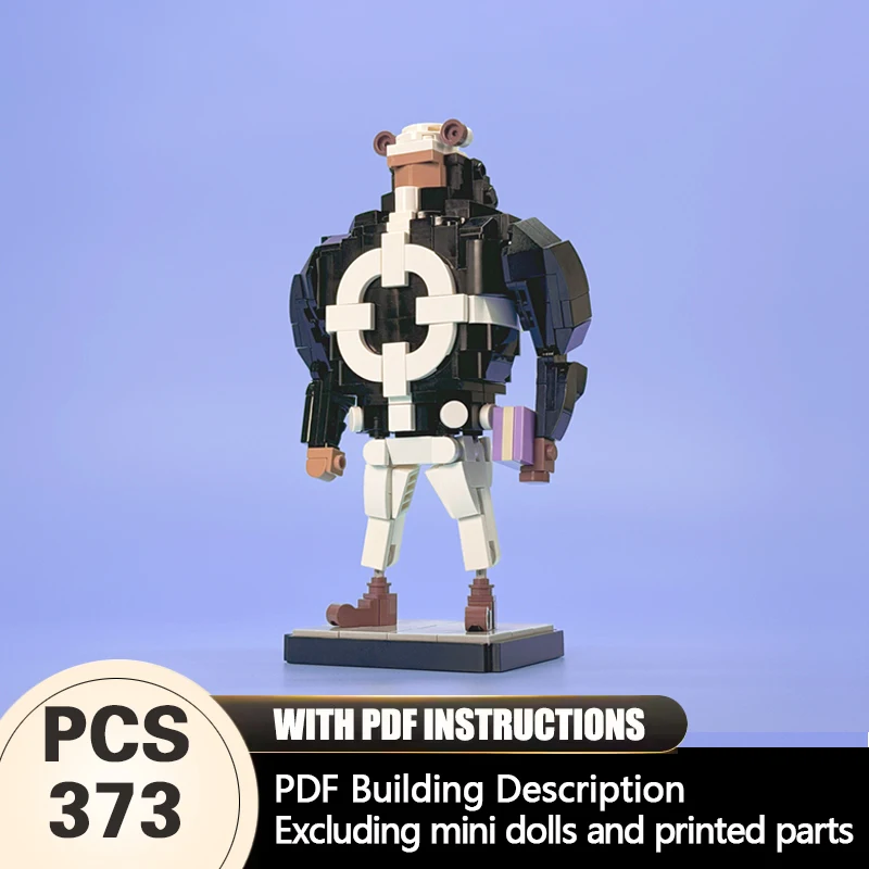 Creative Ornaments Model MOC Building Bricks Fantasy Warrior Modular Technology Gifts Holiday Assemble Toys Suit