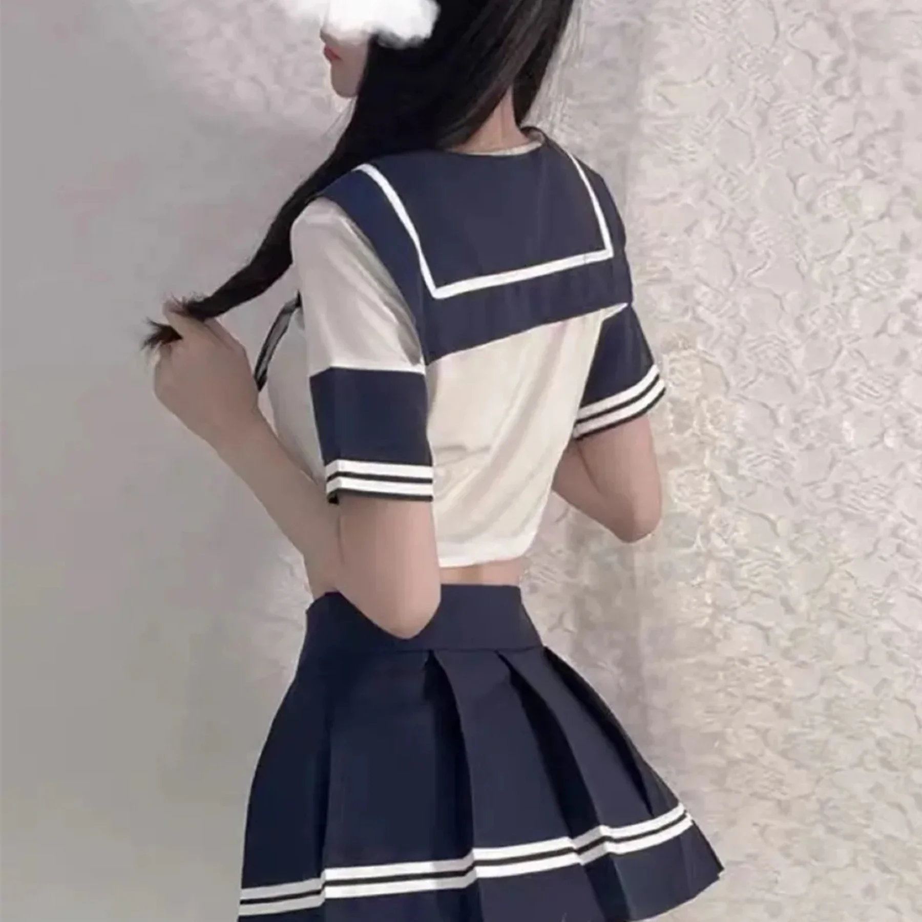 Cute Student Costume Temptation Uniform Fun Underwear Sexy Sailor Suit Womens Clothing Pleated Short Skirt Nightclub Set