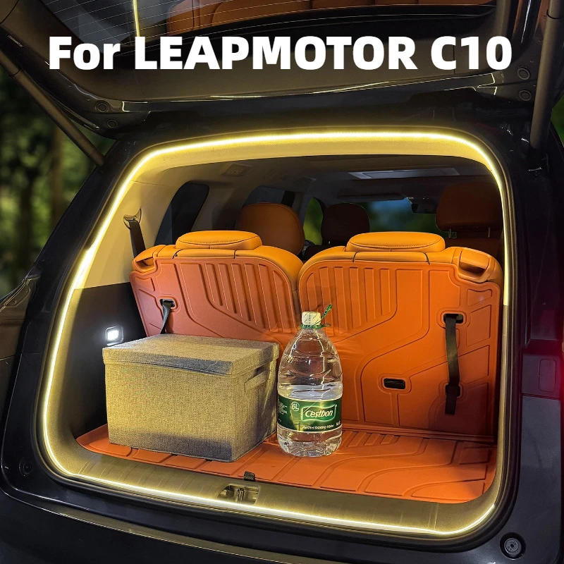 Lumière de coffre de voiture pour LEAPMOTOR C10, accessoires, Installation cachée, conception portable, anti-chute, résistant aux chocs, flexible et pliable