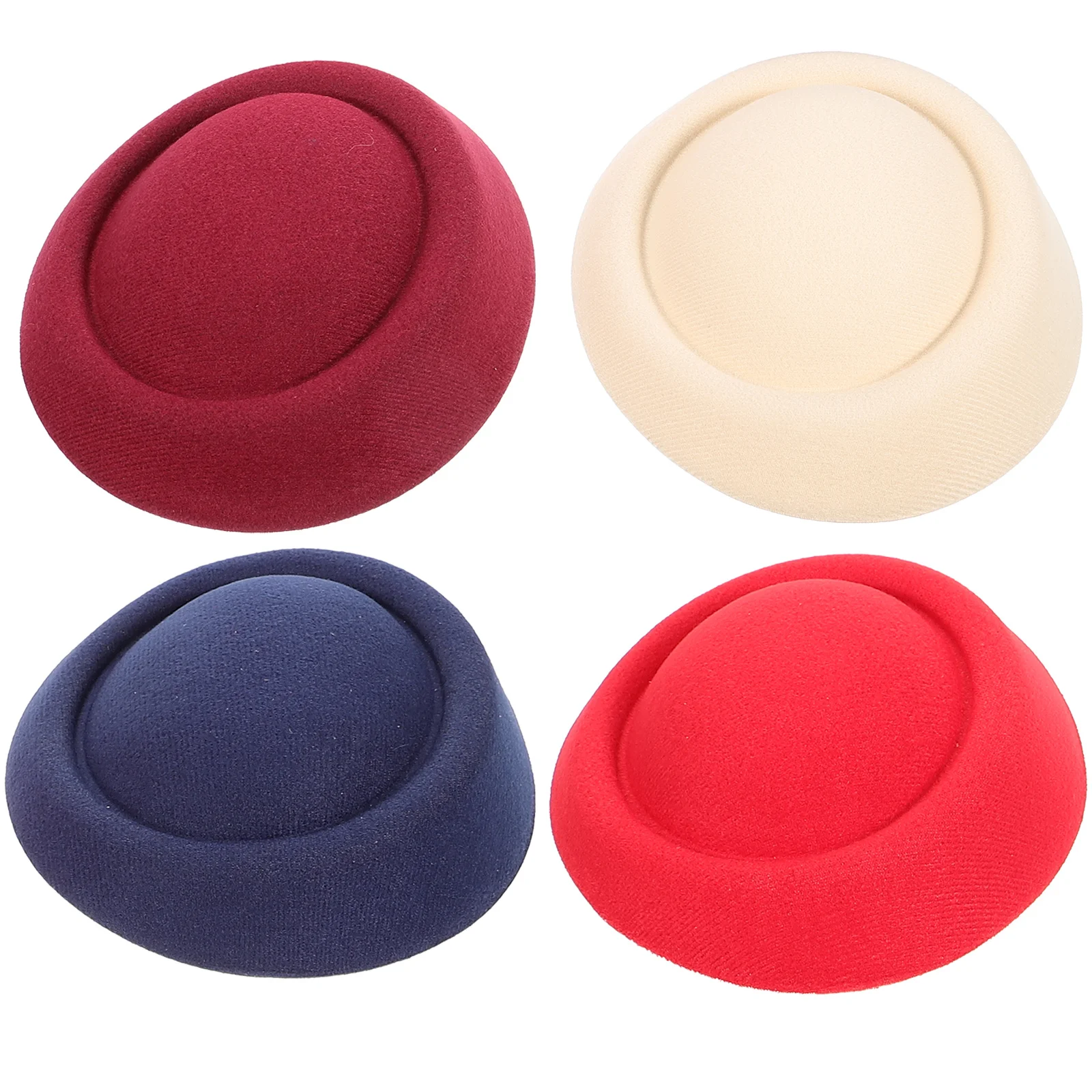 

4Pcs Hat DIY Base Round Lolita Support Wear-Resistant Economical Practical for Various Accessories Crafting Hat Base