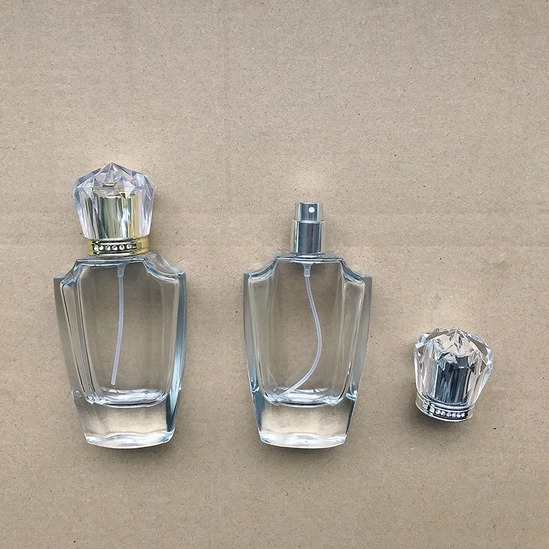 

20pcs 50ml Glass Perfume Bottle Clear Spray Bottles Packaging Bottle Refillable Atomizer Travel Cosmetic Container