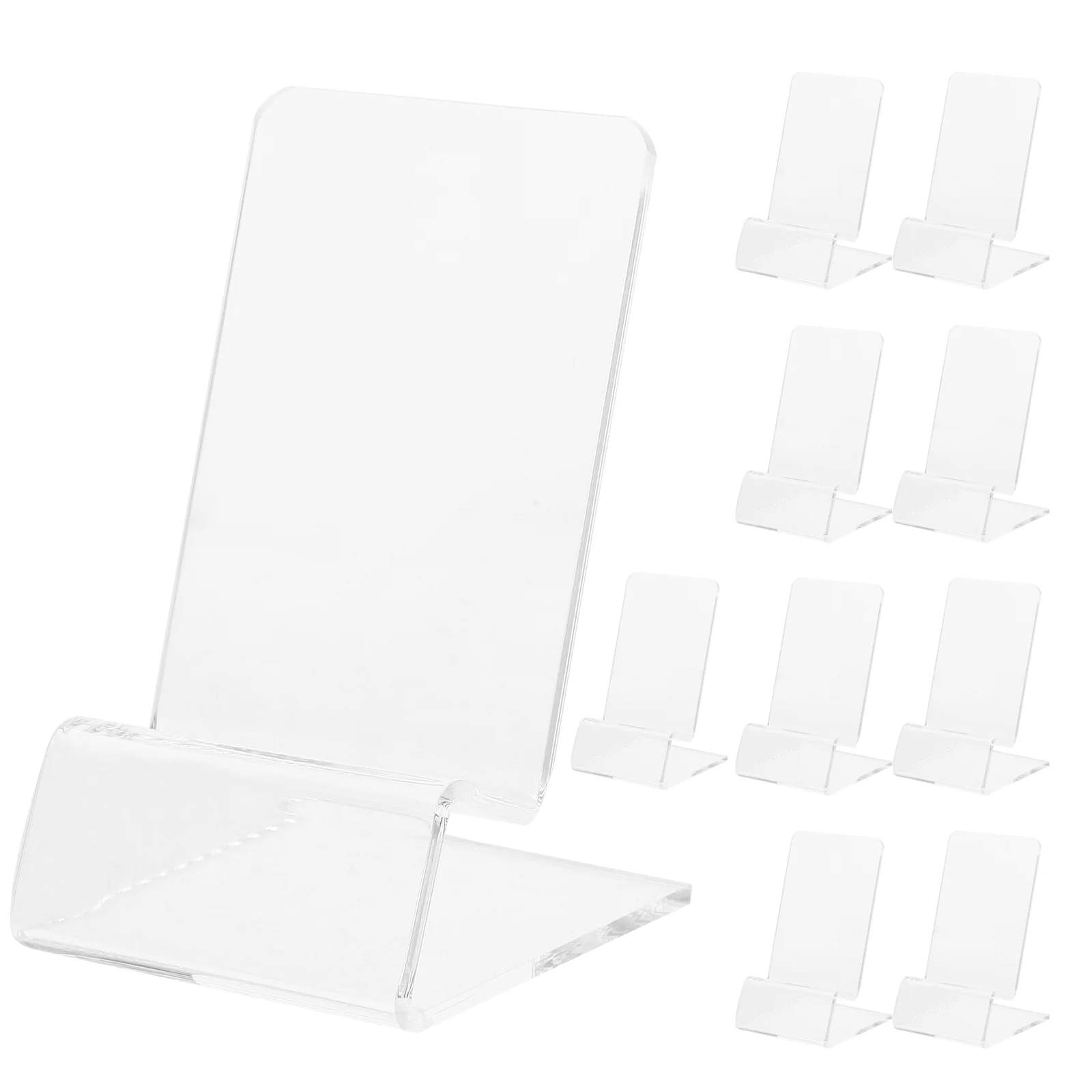 

10 Pcs Display Stand Phone for Desk Holder Cute Cell Shelves Office Accessories