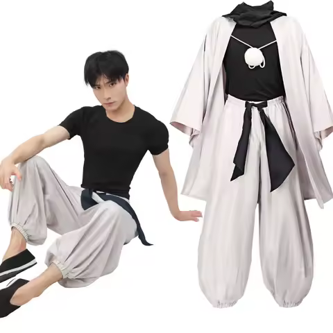 DAZCOS Toji Fushiguro Cosplay Costume Men's JJK Cosplay Costume US Size Stretchy Clothing Pants Outfit Halloween Uniform