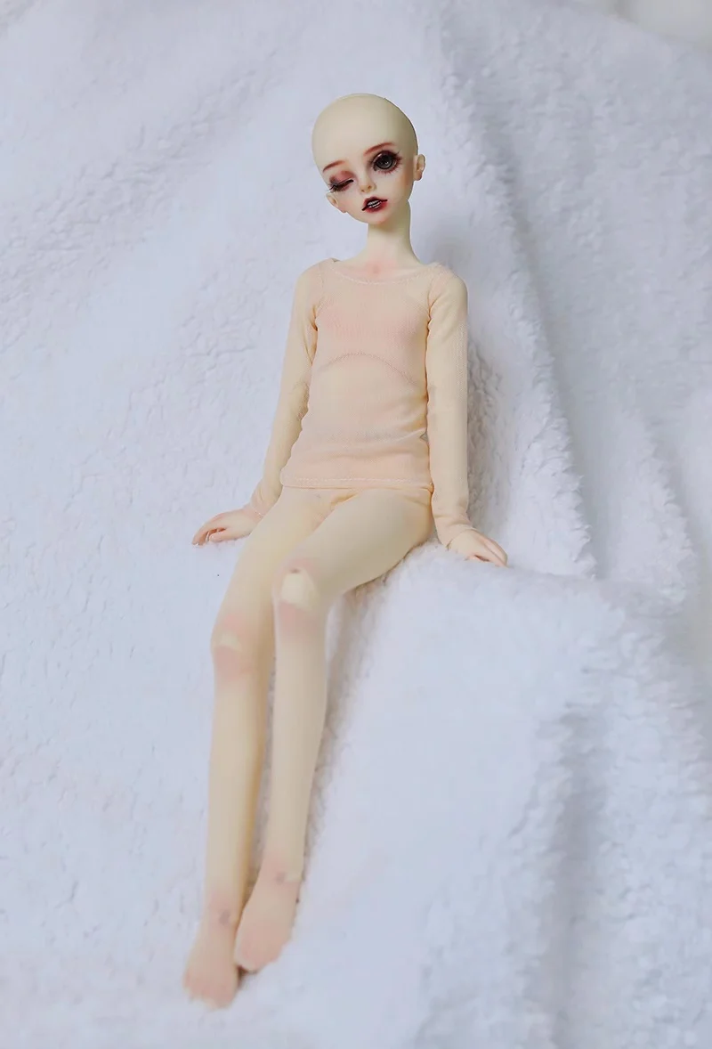 BJD Doll clothes suitable for on 1/3 1/4 Uncle size Flesh colored base coat base pants set Doll accessories