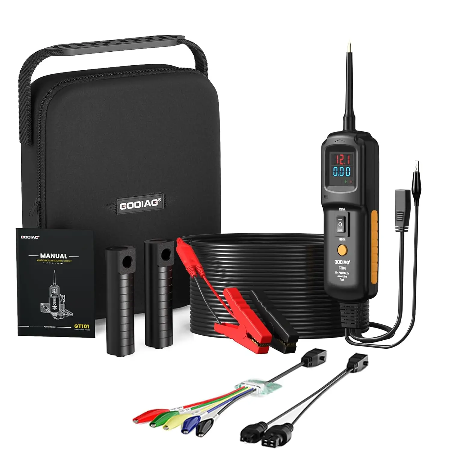 

Multifunctional Power Circuit Probe Tester with 20FT Wire, DC 12V-40V for Grounding, Short Circuit & Continuity Testing