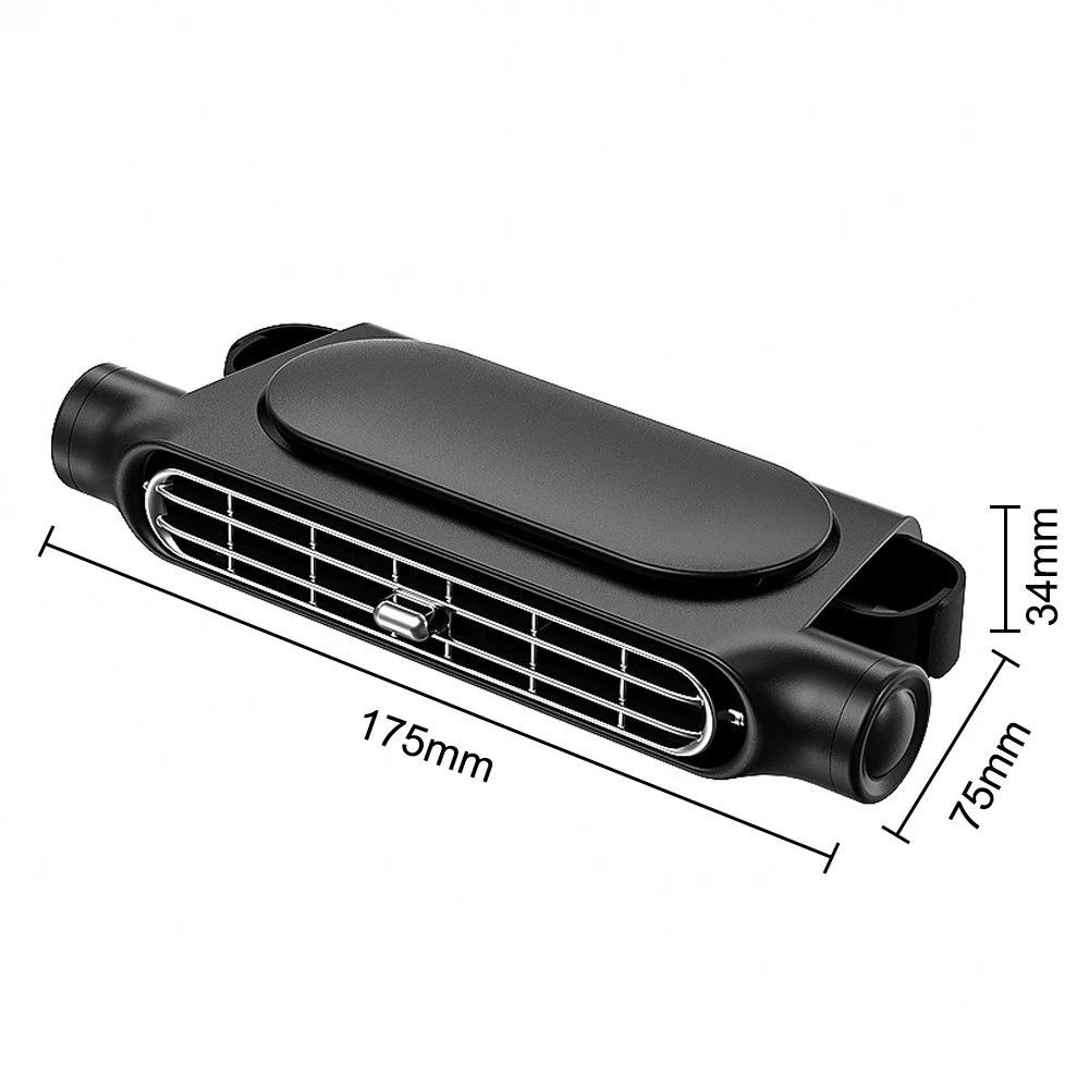 Kipas jok mobil, kipas angin dekorasi Interior mobil tali dapat diisi ulang USB, kipas pendingin udara kursi depan belakang