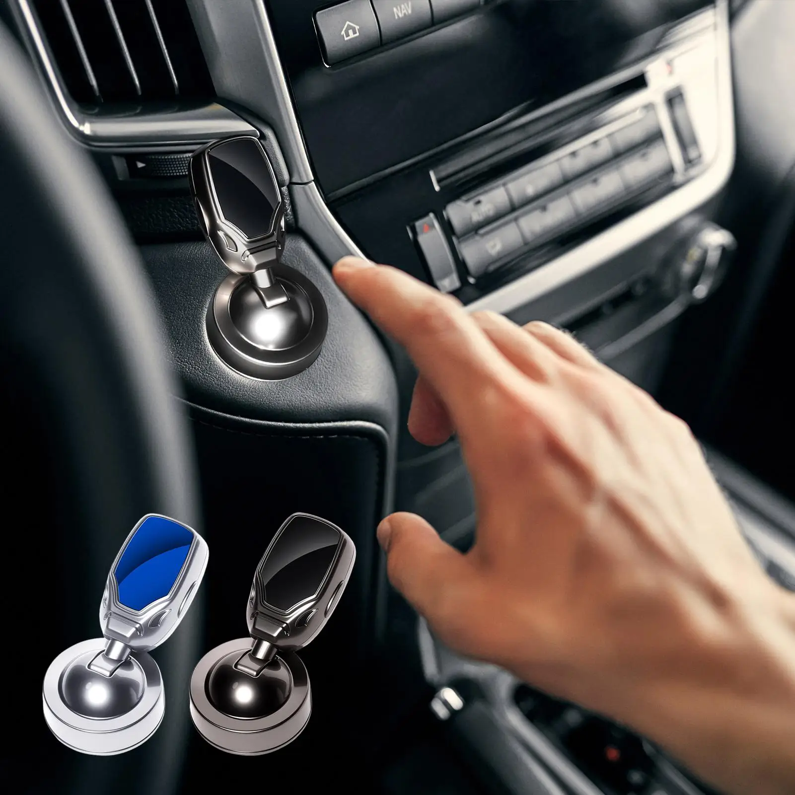 Car Start Button Joystick Car Push-to-Start Rocker Lever Creative Ignition Switches Protective Cover Automotive Accessories