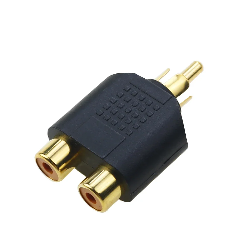 1 piece 3.5mm to RCA Stereo Female Jack Plug Adapter Headphone Y Audio Adapter RCA Male Female To 2RCA male Audio connector