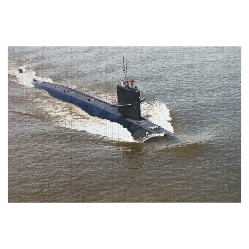 

USS PLUNGER (SSN-595) КОРАБЛЬНЫЙ МАГАЗИН Пазл Деревянное изображение с именем Персонализированное деревянное имя Деревянный пазл на заказ