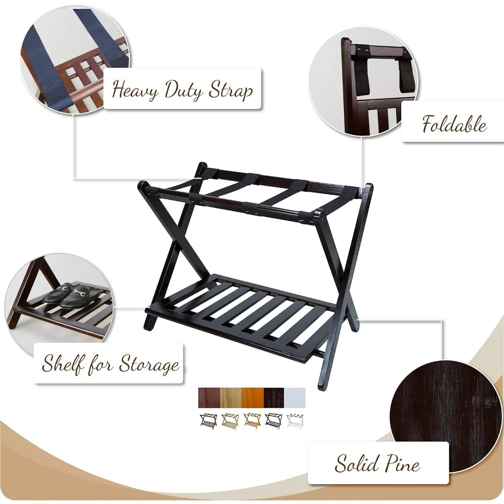 Portapacchi, noce, legno massello