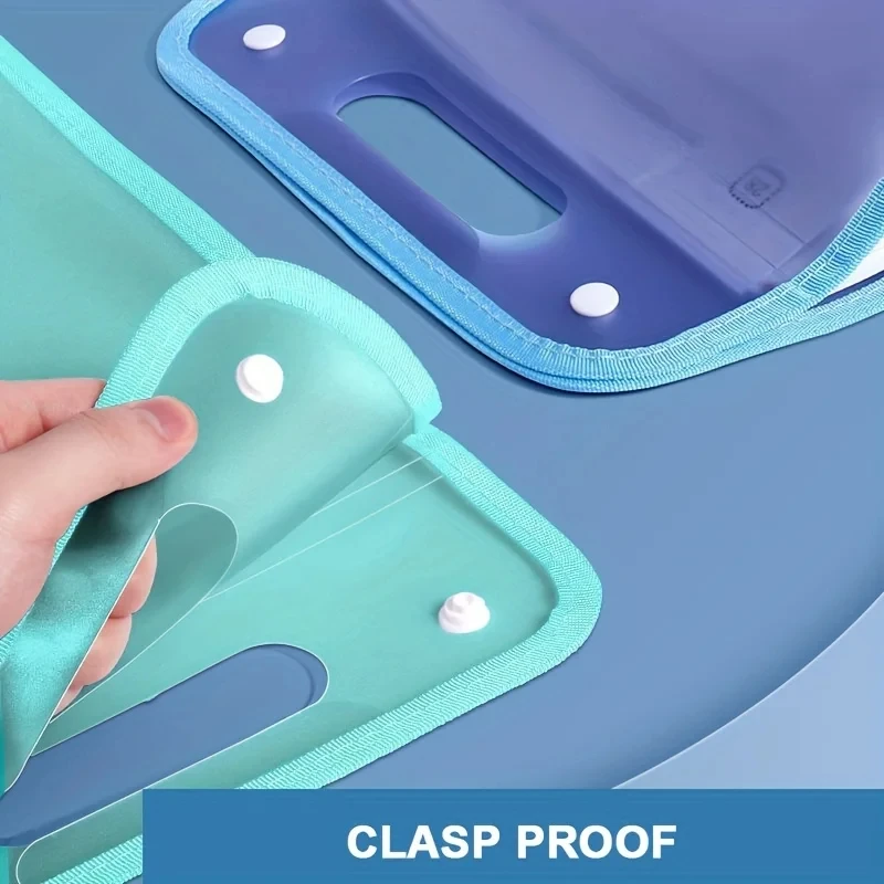 Portable A4 File Bag 13 Layers Large Capacity File Clip Storage Bag Travel School Organizadores Office Stationery Sorting Bags