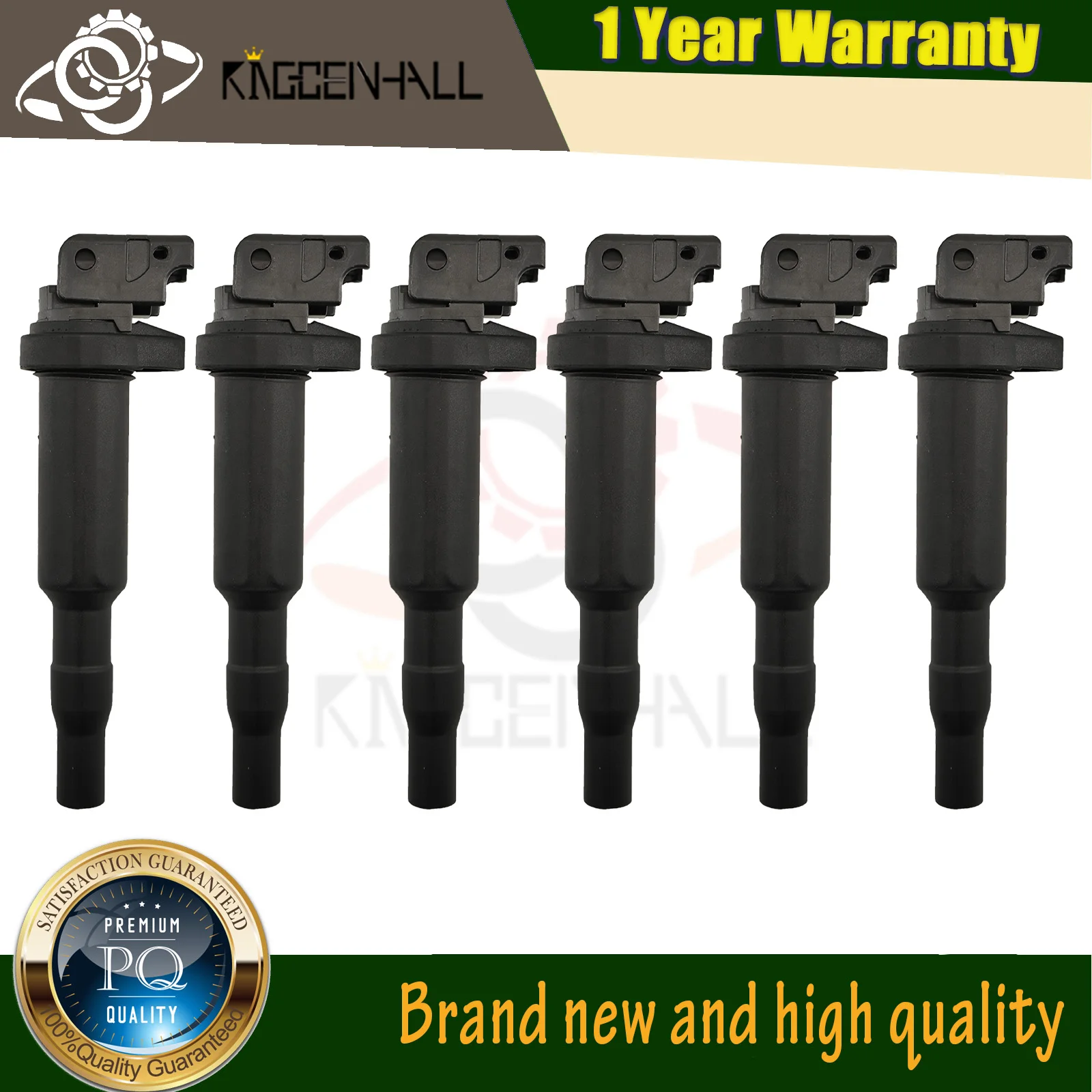 

12137551049 12137575010 NEW 6PCS Ignition Coil Compatible with BMW 120i 228i 320i 2.0L 128i 130i 3L 325i 2.5L 528i 3.0L M5 4.4L