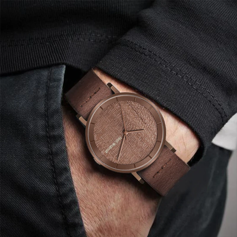 

EOEO Original Men's Watches Vintage Quartz Wristwatch Luxury 40mm Stainless Steel Fashion Male Creative Watch Weaterproof Clocks