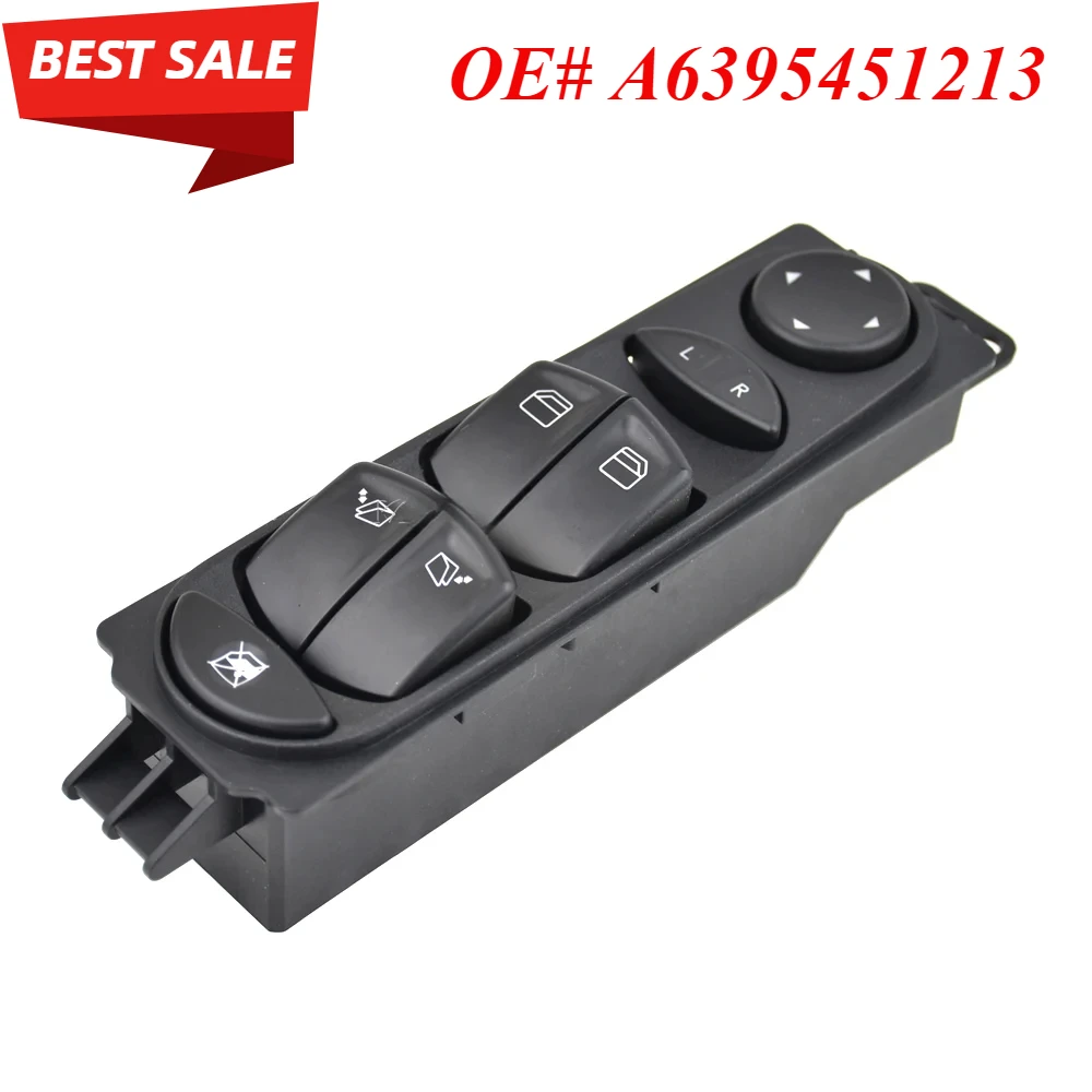 

A6395451213 6395451213 For Mercedes Vito Viano 2003-2013 Electric Power Window and Wing Mirror Control Switch Lifter Button