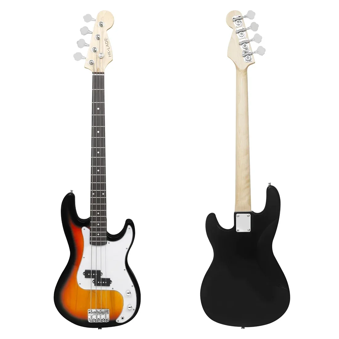 HK·LADE Electric Bass Guitar 4 Strings 20 Frets Bass Guitar Guitarra With Amp Bag Strap Tuner Bass Guitar Parts & Accessories